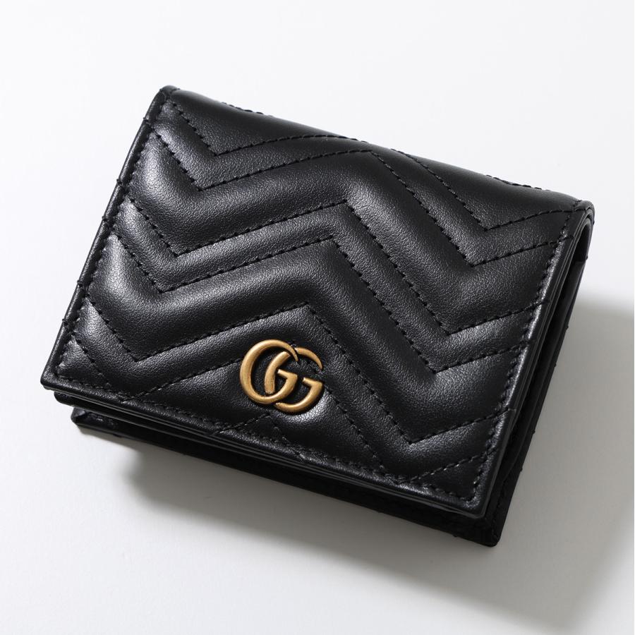 Gucci 二つ折り財布 ブラック GGマーモント Gucci GGマーモント 二つ折り財布 | ブラック | FARFETCH JP