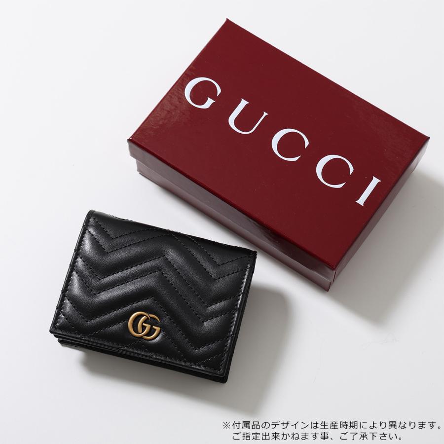GUCCI グッチ 二つ折り財布 GGマーモント レザー レディース メンズ GUCCI（グッチ） 財布 二つ折り ダブルG 二つ折りウォレット GG
