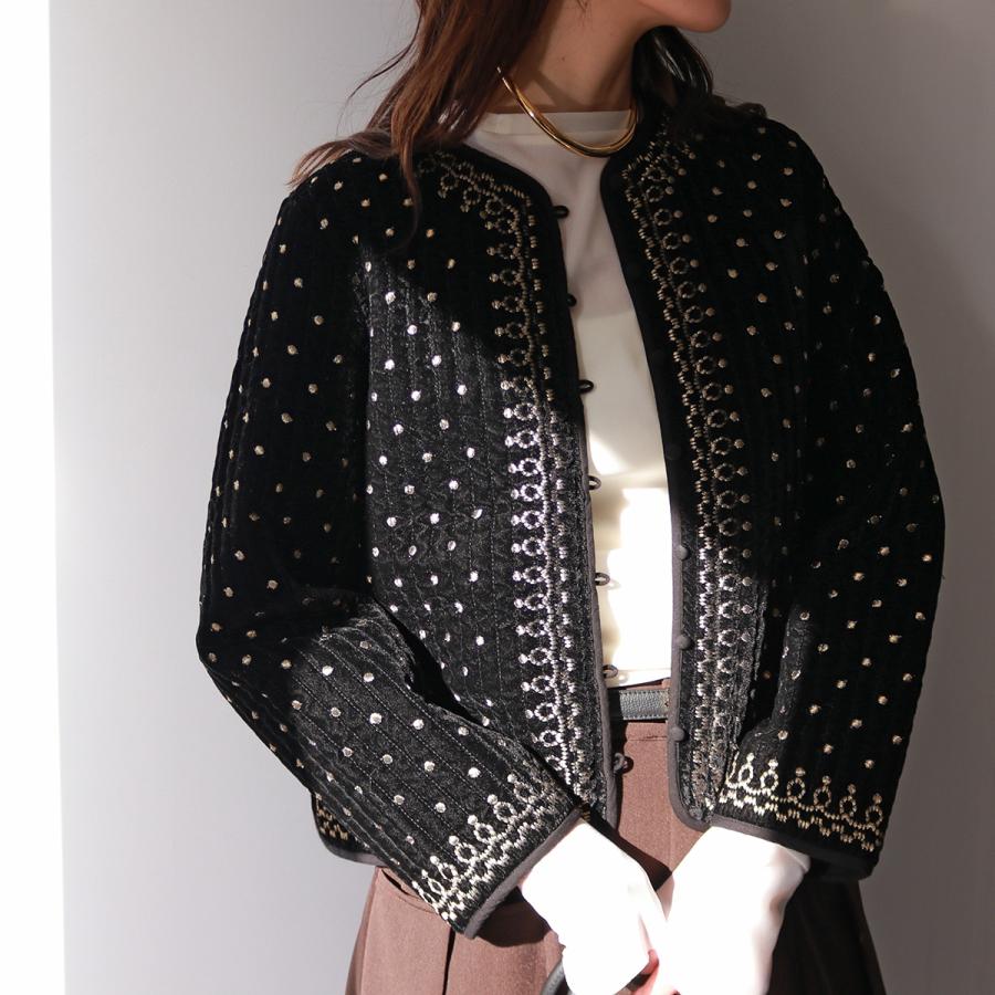 TORRAZZO DONNA 　ヴィンテージ調オリジナル刺繍ジャケット torrazzo donna（トラッゾドンナ）】ヴィンテージ調オリジナル刺繍