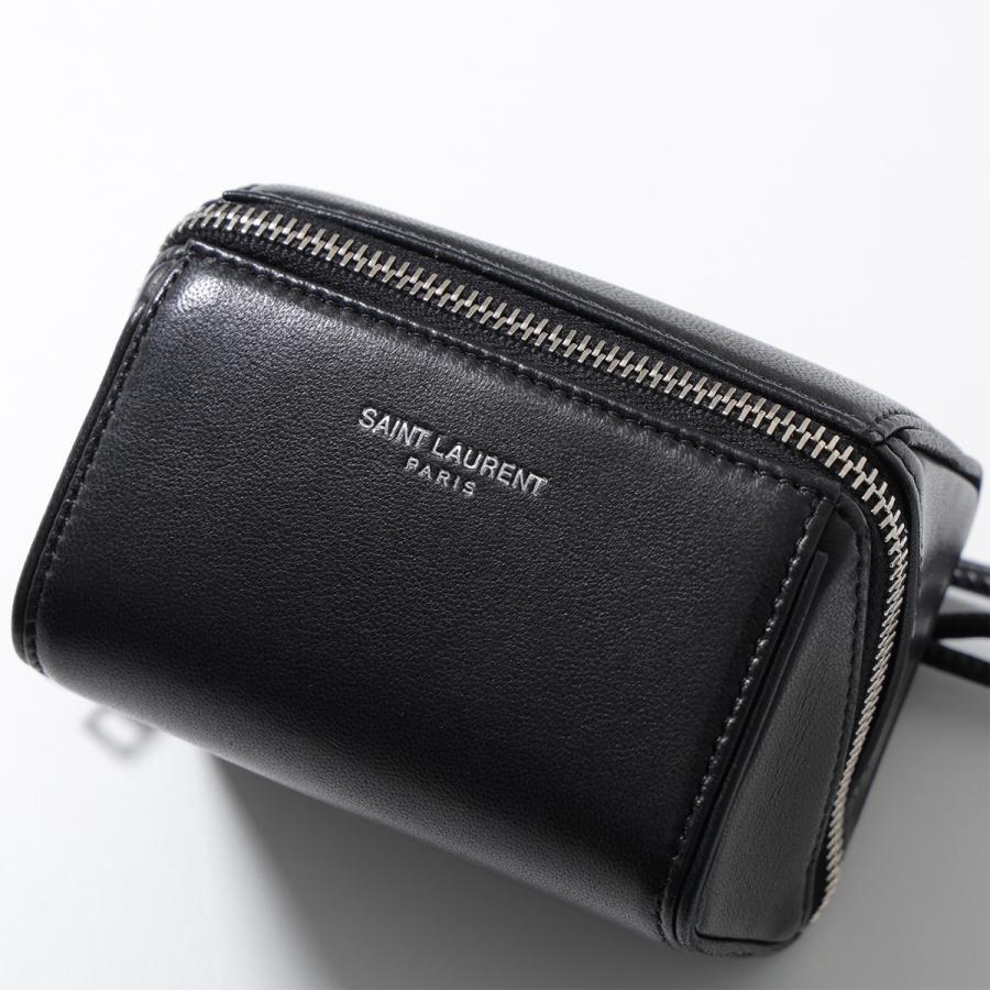 【未使用】 サンローラン ラフィア YSL ミニショルダー 箱・保存袋付 ポーチ 未使用品 サンローラン ミニ ラフィア ショルダーバッグ ポシェット