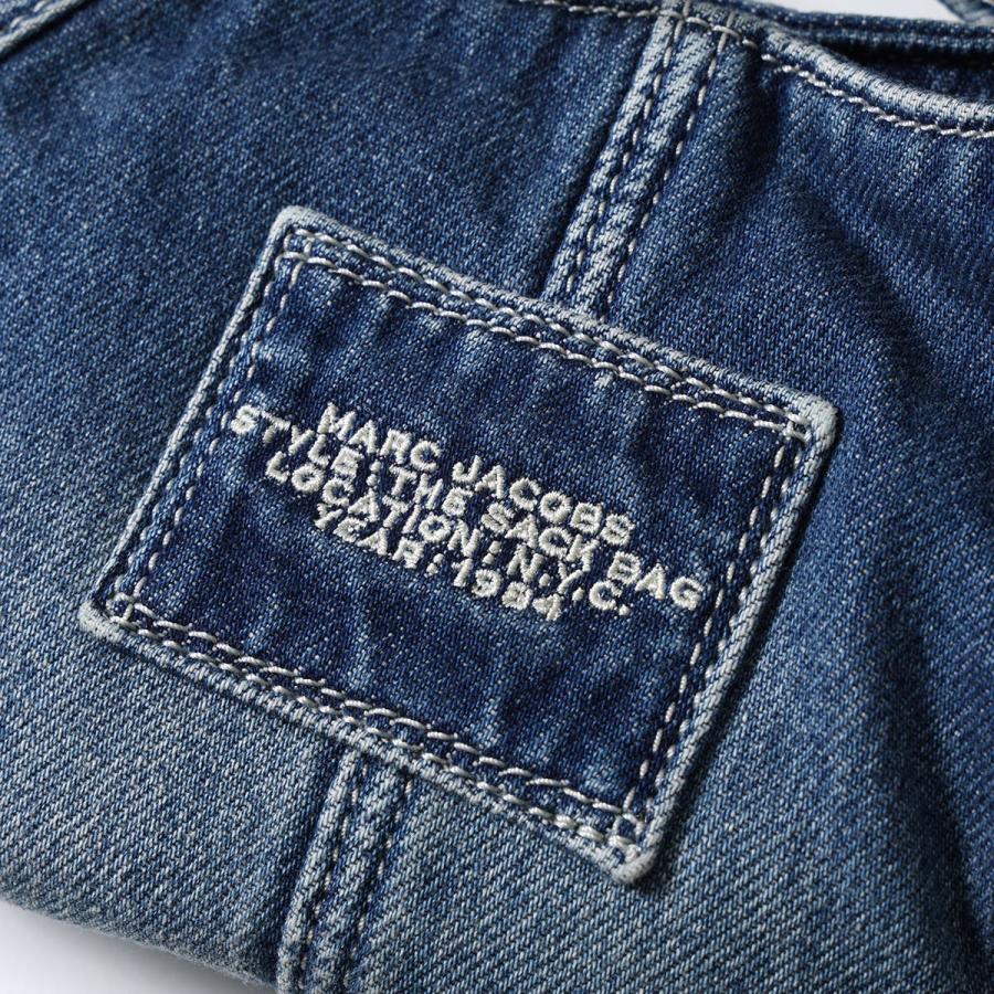 MARC JACOBS マークジェイコブス ショルダーバッグ ザ ボウ デニム サック バッグ ミニ 2P5HSC007H03 リボン ポーチ 鞄 492/MEDIUM-WASH-INDIGOの画像
