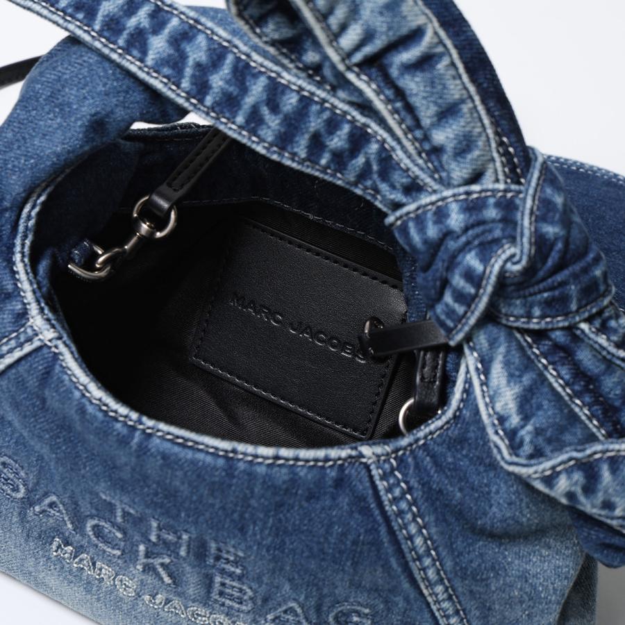 MARC JACOBS マークジェイコブス ショルダーバッグ ザ ボウ デニム サック バッグ ミニ 2P5HSC007H03 リボン ポーチ 鞄 492/MEDIUM-WASH-INDIGOの画像