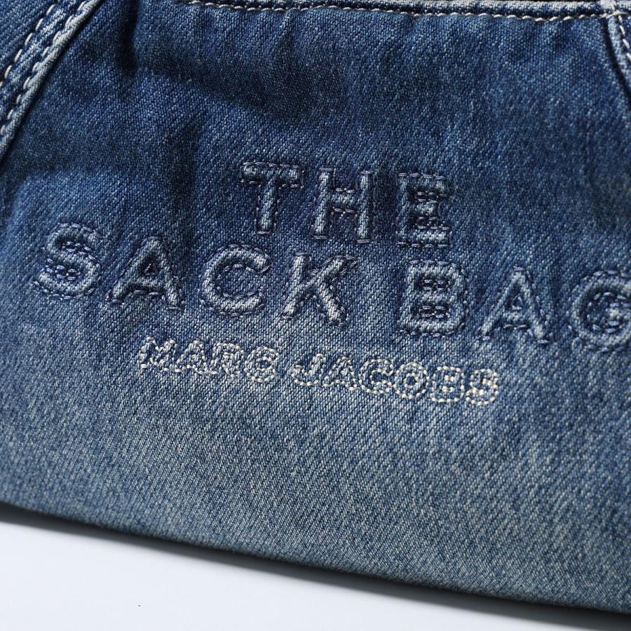 MARC JACOBS マークジェイコブス ショルダーバッグ ザ ボウ デニム サック バッグ ミニ 2P5HSC007H03 リボン ポーチ 鞄 492/MEDIUM-WASH-INDIGOの画像