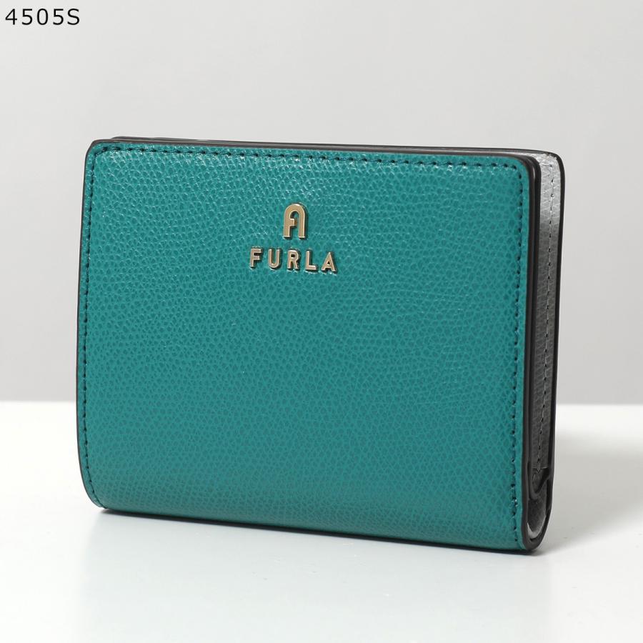 【未使用品】FURLA フルラ カメリア 二つ折り財布 グレー系 保存袋・箱付 FURLA（フルラ） 二つ折り財布 CAMELIA M カメリア WP00314 ARE000