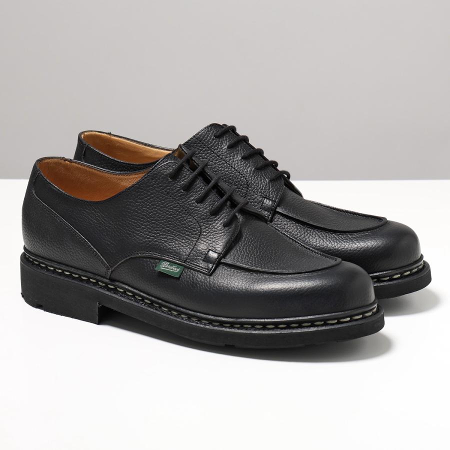 Paraboot パラブーツ レザーシューズ CHAMBORD シャンボード 235732 メンズ グレインレザー Uチップ TEX SOLE シューズ 革靴 GRAINE-NOIRの画像