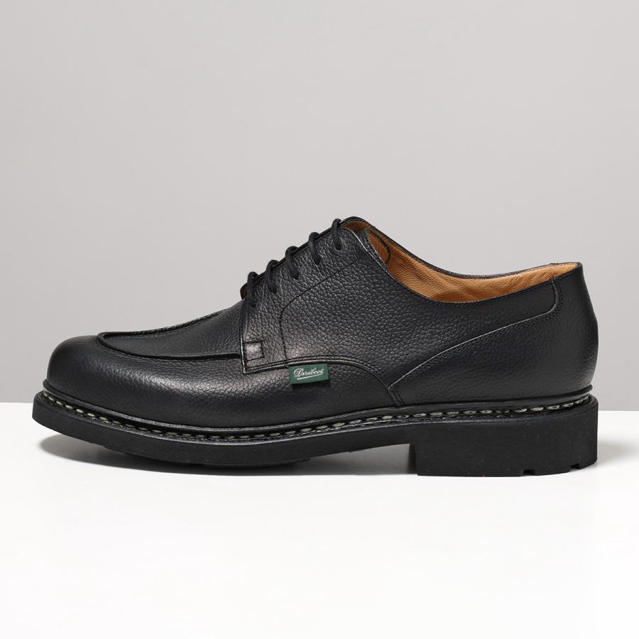 Paraboot パラブーツ レザーシューズ CHAMBORD シャンボード 235732 メンズ グレインレザー Uチップ TEX SOLE シューズ 革靴 GRAINE-NOIRの画像