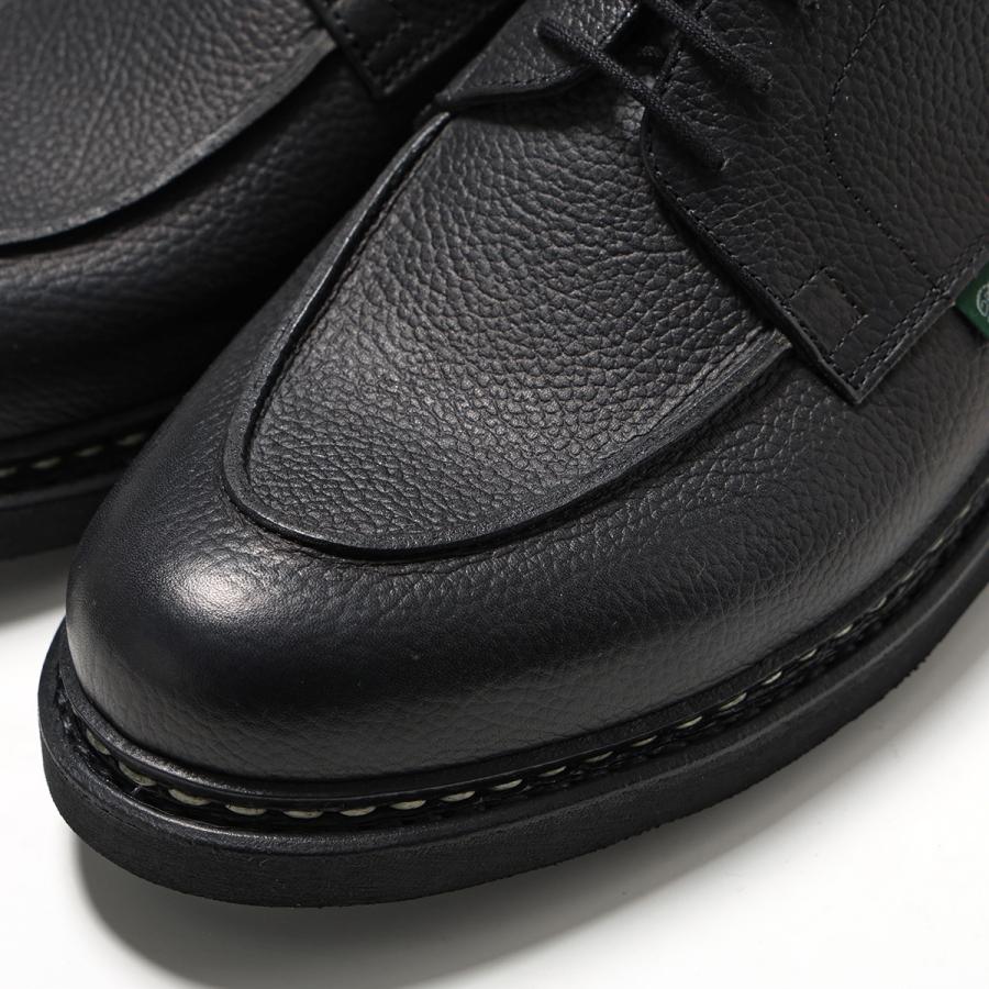 Paraboot パラブーツ レザーシューズ CHAMBORD シャンボード 235732 メンズ グレインレザー Uチップ TEX SOLE シューズ 革靴 GRAINE-NOIRの画像