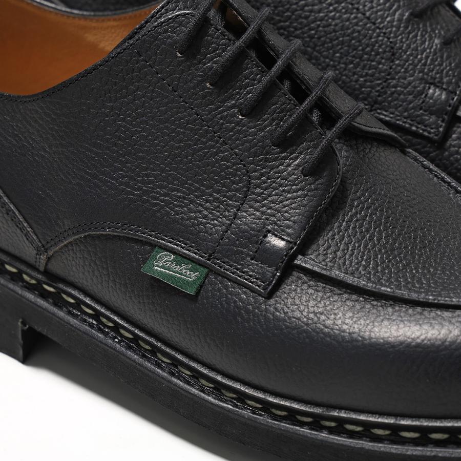 Paraboot パラブーツ レザーシューズ CHAMBORD シャンボード 235732 メンズ グレインレザー Uチップ TEX SOLE シューズ 革靴 GRAINE-NOIRの画像