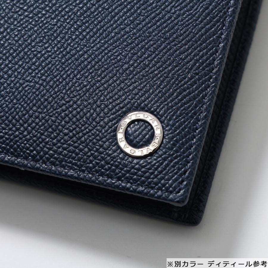 BVLGARI ブルガリ 二つ折り財布 BB MAN 282101 メンズ ミニ財布 小銭れあり レザー TEAL-TOPAZの画像