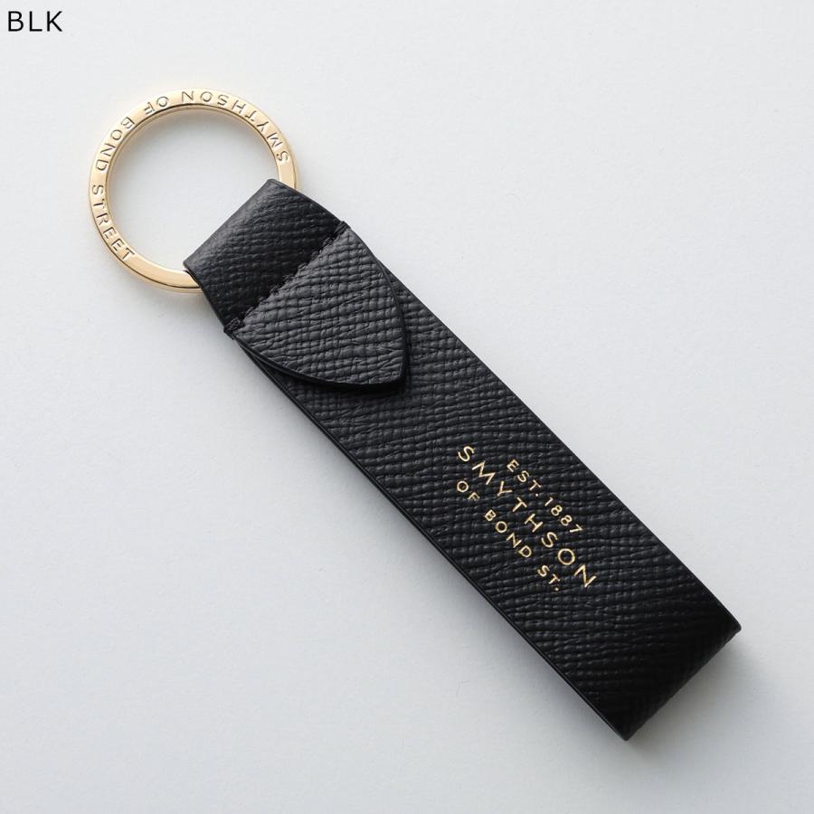 Smythson（スマイソン） キーリング PMA KEYRING W/LEATHER STRAP