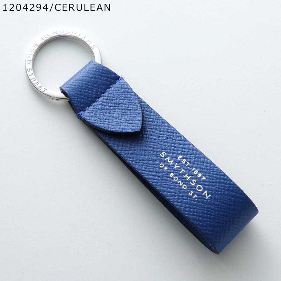 Smythson（スマイソン） キーリング PMA KEYRING W/LEATHER STRAP