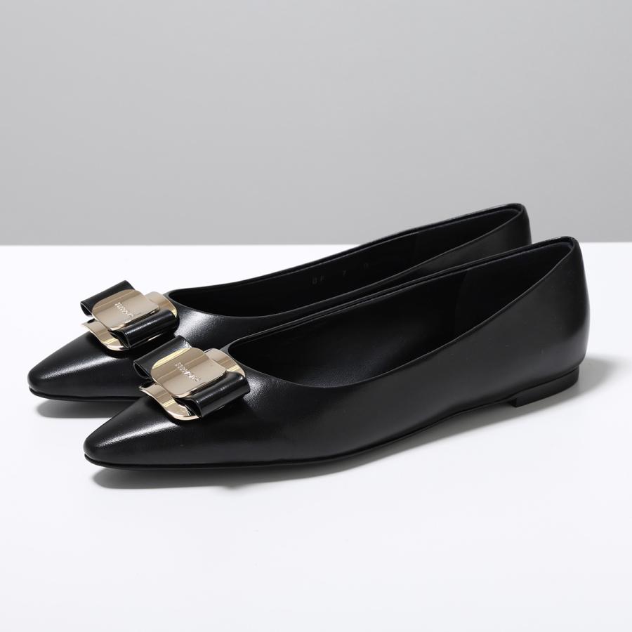 最終お値下げ！新品未使用☆Ferragamo☆リボンが素敵なフラットシューズ 未使用 フェラガモ フラットシューズ 未使用〕Salvatore Ferragamo