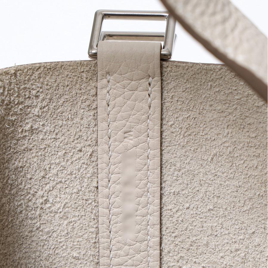 HERMES エルメス ピコタン PICOTIN LOCK PM 18 ピコタンロック H056289CK レディース トリヨンクレマンス 鞄 W刻印 SV金具 BETON/ベトンの画像