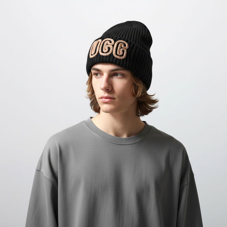 UGG（アグ） ニット帽 W CHUNKY CRAFTED RIB BEANIE 102345 メンズ