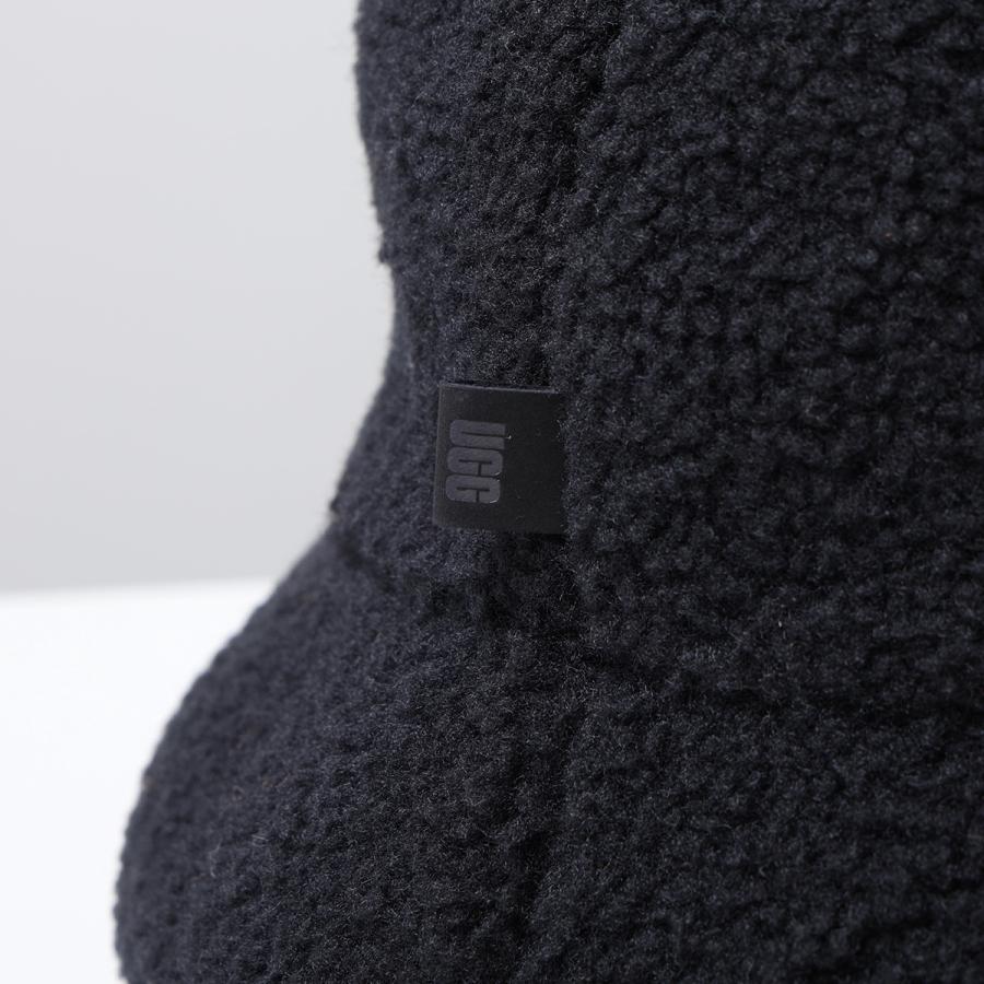 UGG バケットハット スカロップドハット新品 タグ付き 定価13200円 UGG (アグ) ロゴ ボア バケット ハット バケハ fluff Scalloped Hat
