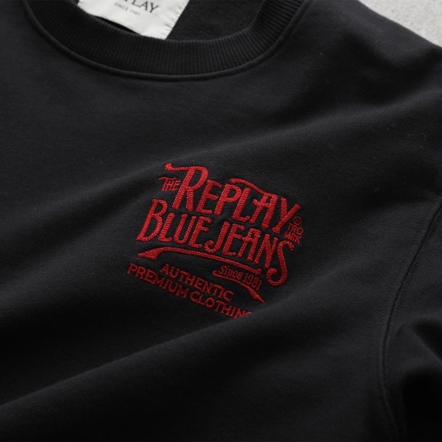 REPLAY（リプレイ） スウェットシャツ COTTON FRENCH TERRY FLEECE