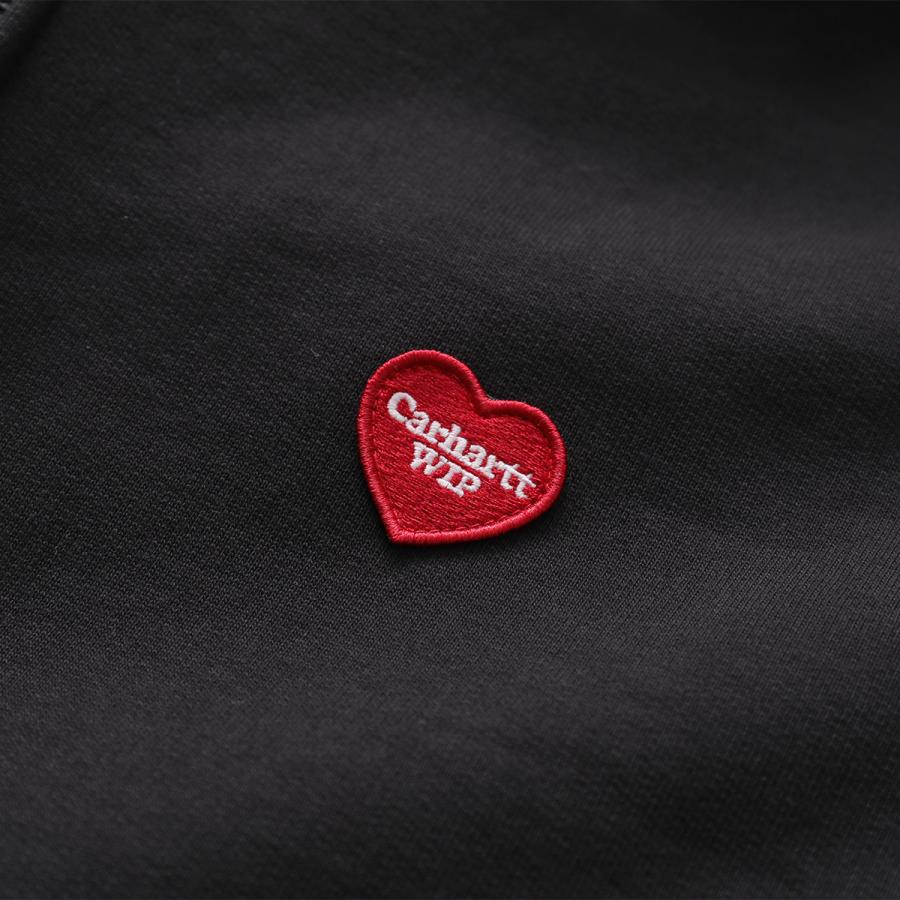 Carhartt ハートロゴ パーカー CLINK｜CARHARTT WIP HOODED HEART PATCH SWEATSHIRT (GREY HEATHER