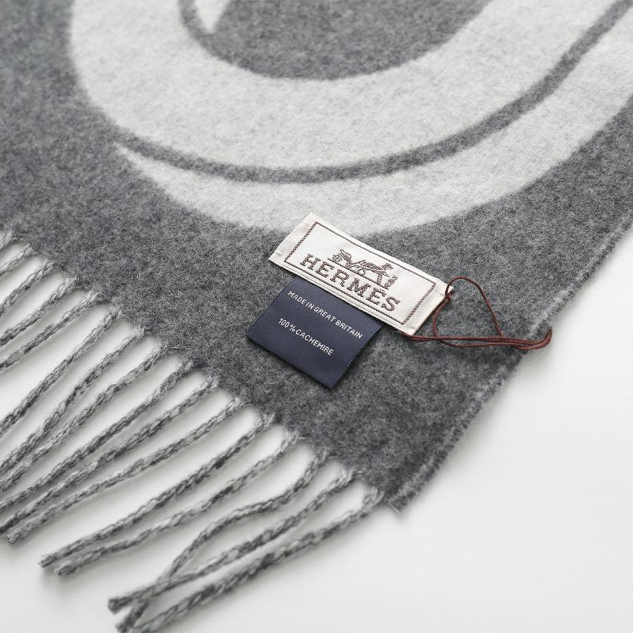 HERMES グレー ロゴ入り マフラー ストール ノベルティ HERMES（エルメス） 【新品未使用】 エトワール 大判ショール ストール