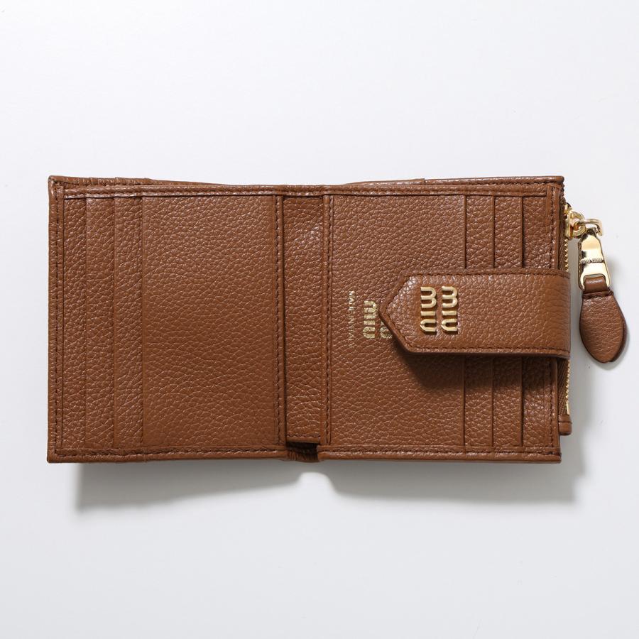 miu miu（ミュウミュウ） 二つ折り財布 5ML047 ADT7 レディース レザー