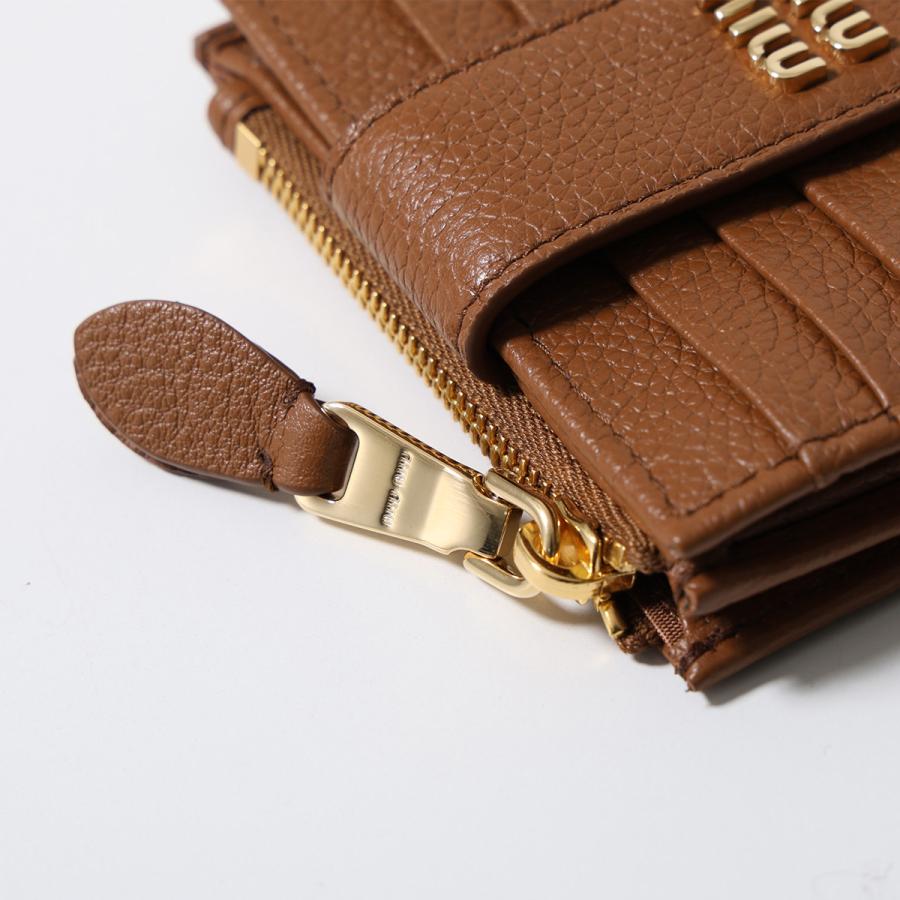 miu miu（ミュウミュウ） 二つ折り財布 5ML047 ADT7 レディース レザー