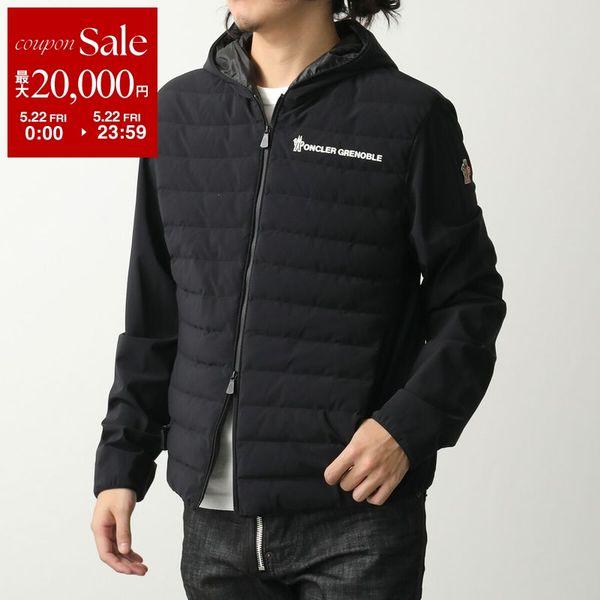 MONCLER GRENOBLE モンクレール グルノーブル ライトダウンジャケット 8G00032 89ALV メンズ ジップアップ ナイロン切り替え ハイブリットジャケット 999の画像