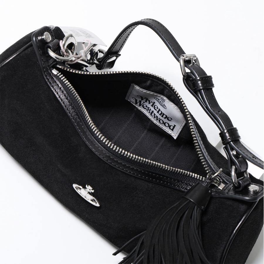 ヴィヴィアンウエストウッド CINDY CYLINDER ハンドバッグ ブラック Vivienne Westwood（ヴィヴィアンウエストウッド） ハンドバッグ CINDY
