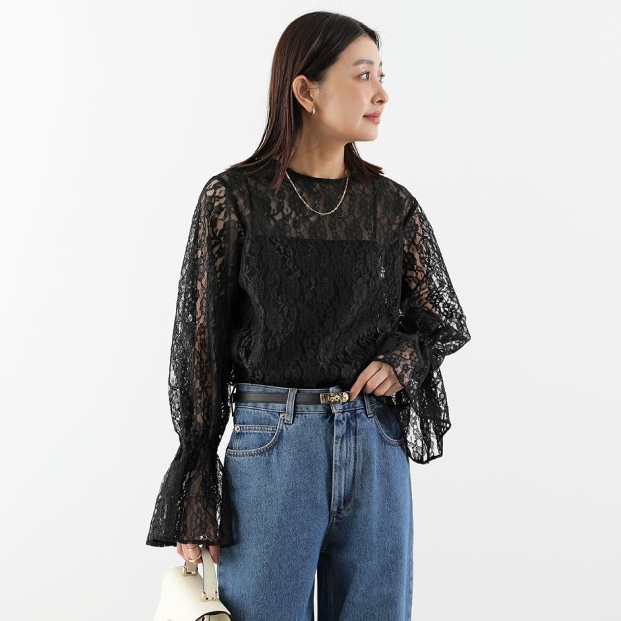 ANANAS アナナス未使用チュールレースのブラウス定価49000円 ANANAS