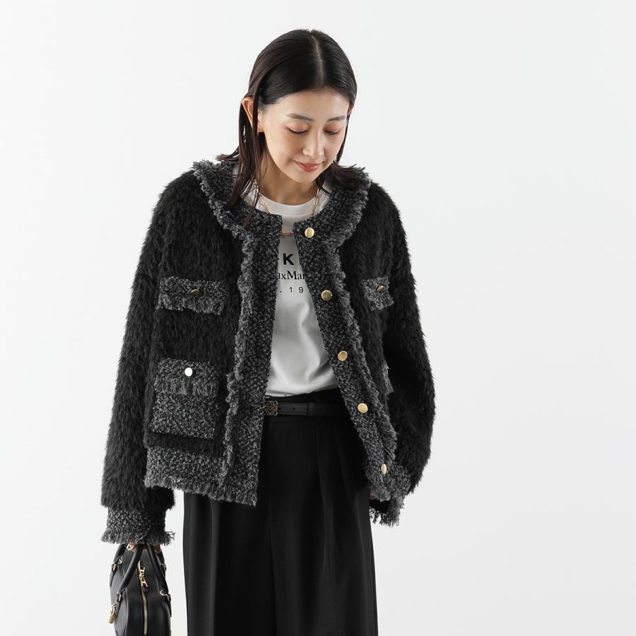Trois trois トロワ ノーカラージャケット T256-83070 レディース