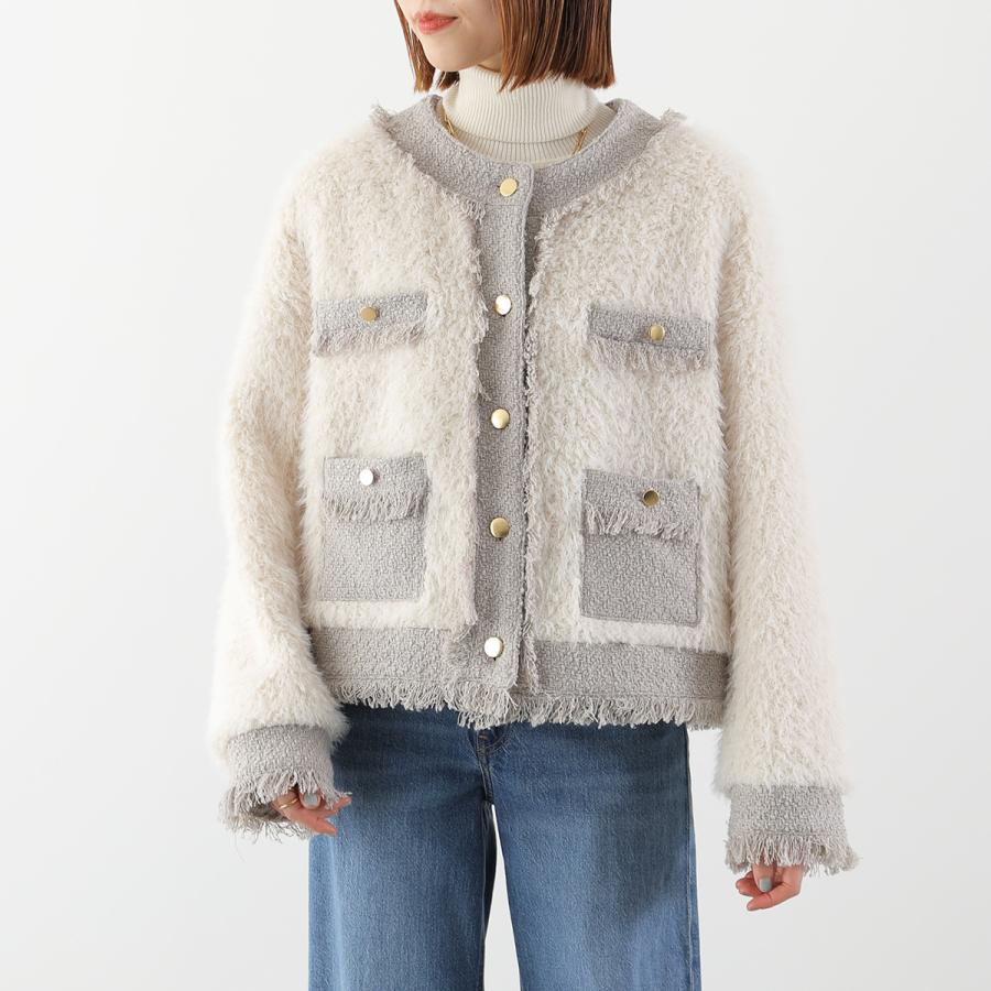 Trois trois トロワ ノーカラージャケット T256-83070 レディース