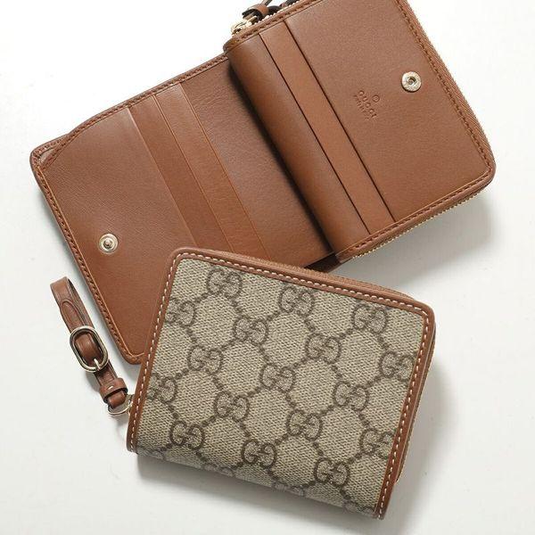 GUCCI（グッチ） 二つ折り財布 819131 FAD6L レディース ミニ財布 GG