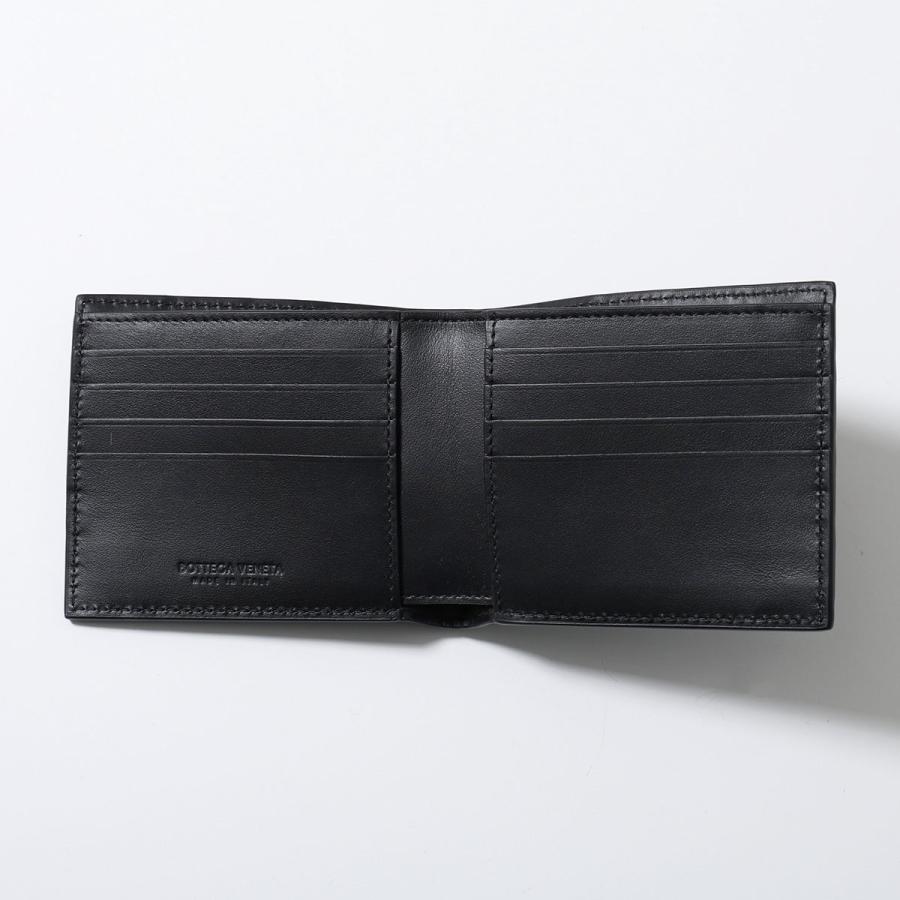 BOTTEGA VENETA ボッテガヴェネタ 二つ折り財布 592778 VMBI2 メンズ イントレチャート レザー 小銭入れなし ミニ財布 8803 592778VMBI28803の画像