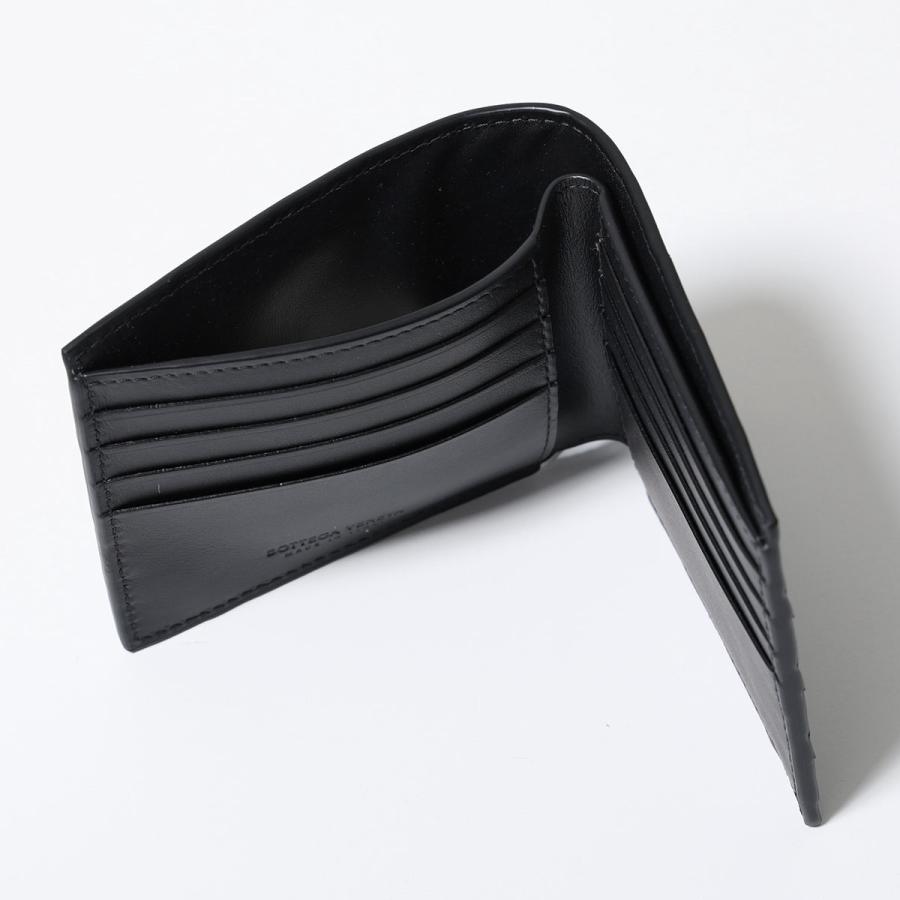 Bottega Veneta 二つ折り財布 美品　BLACK 楽天市場】【名入れ可】ボッテガ 財布 ボッテガヴェネタ 二つ折り財布