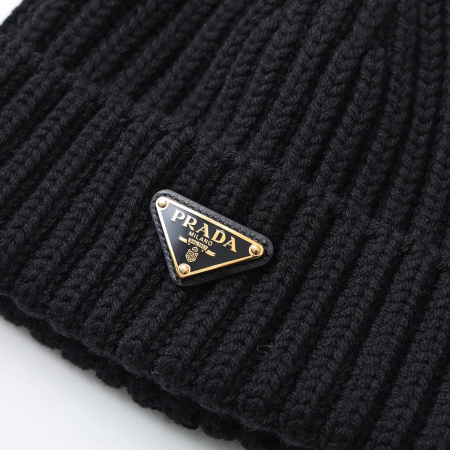 PRADA（プラダ） ニット帽 1HC390 2DZL レディース トライアングルロゴ