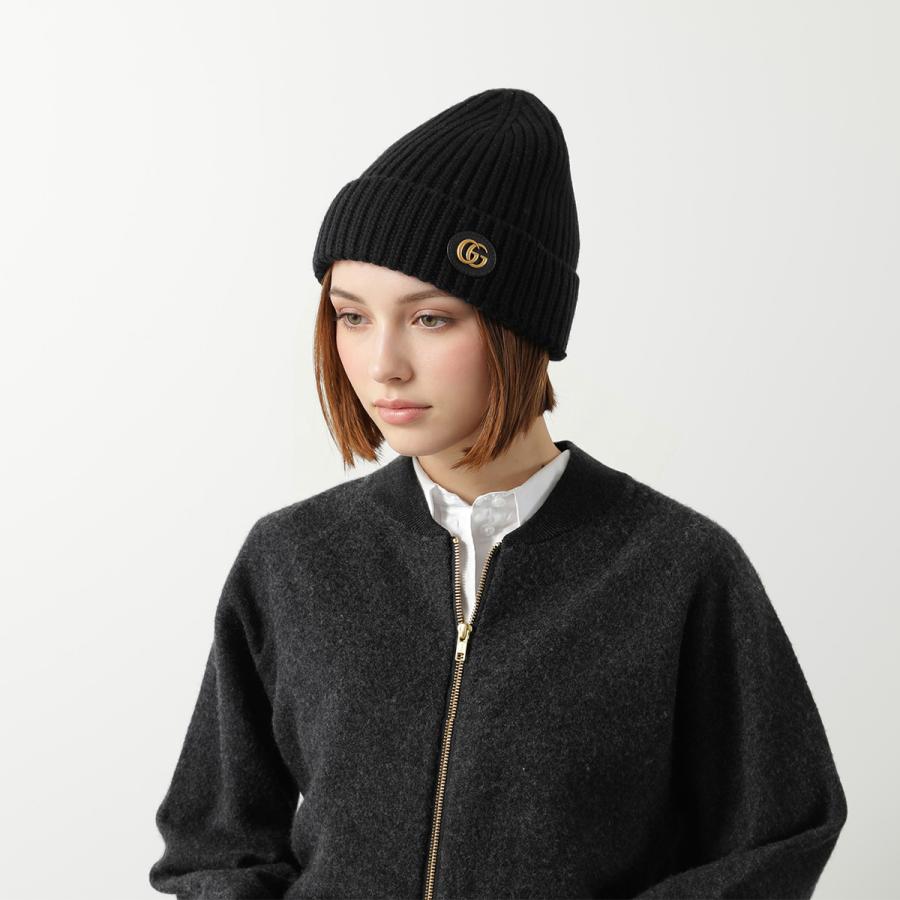 GUCCI（グッチ） ニット帽 764594 3GB02 メンズ ダブルG カシミヤ混