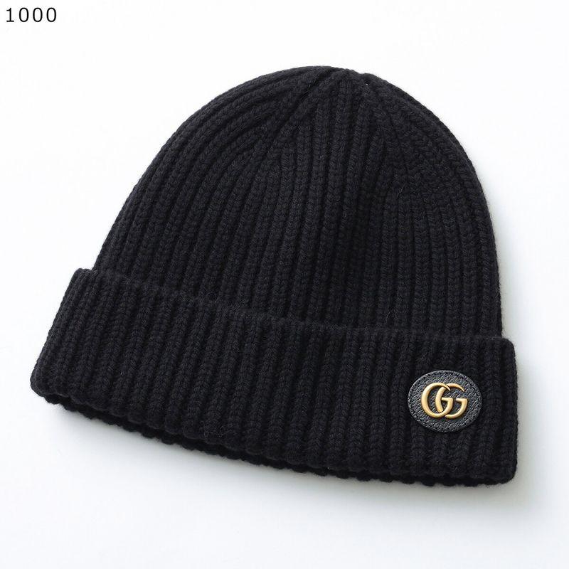 極美品！国内完売 GUCCI グッチ カシミアジャガードニット 帽子M GUCCI（グッチ） ニット帽 764594 3GB02 レディース ダブルG カシミヤ
