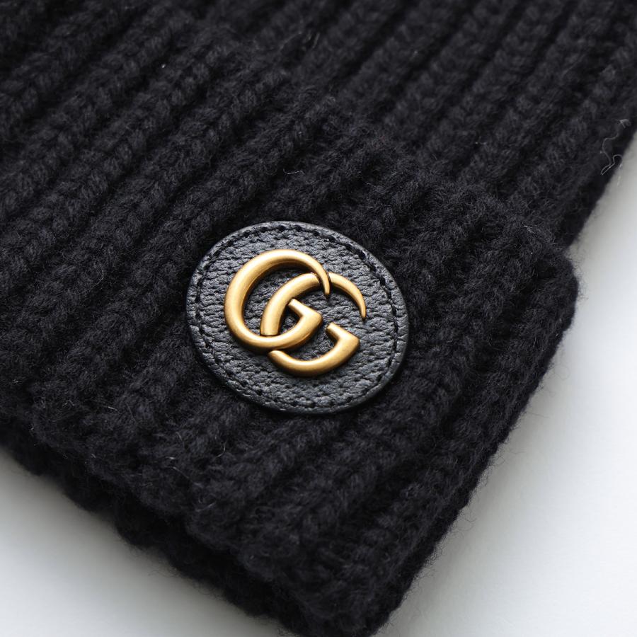 GUCCI（グッチ） ニット帽 764594 3GB02 レディース ダブルG カシミヤ