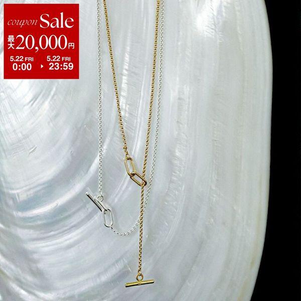 LAPUIS ラピュイ ネックレス Ring Chain necklace 254-220118 レディース ペンダント アクセサリー silver925 シルバー925 カラー2色の画像
