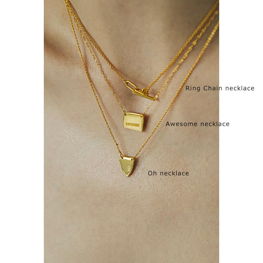 LAPUIS ラピュイ ネックレス Ring Chain necklace 254-220118 レディース ペンダント アクセサリー silver925 シルバー925 カラー2色の画像