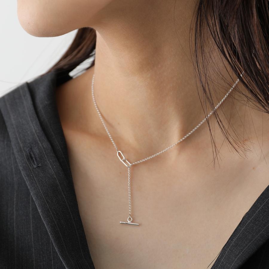 LAPUIS ラピュイ ネックレス Ring Chain necklace 254-220118 レディース ペンダント アクセサリー silver925 シルバー925 カラー2色の画像