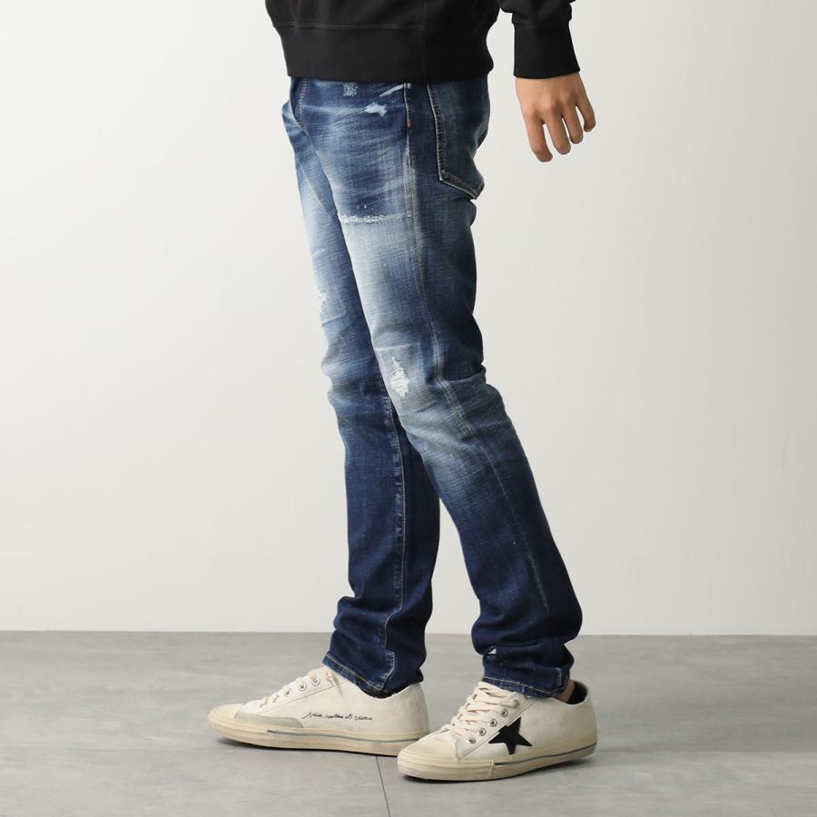【中古】ディースクエアード DSQUARED2 クールガイ COOL GUY Jean デニムパンツ ダメージ加工 44 グレー S74LB0580 メンズ DSQUARED2（ディースクエアード） デニムパンツ Cool Guy Jean