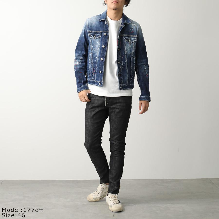 Dsquared² スタジャン　デニムジャケット ディースクエアード) DSQUARED2 デニムジャケット 74AM1463 (D