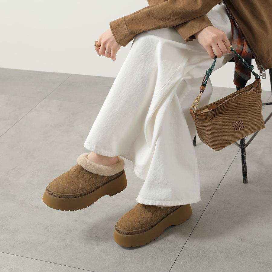 【新品未使用】COACH☆シグネチャー中ボアシューズ COACH（コーチ） スリッポン CECELIA セシリア CCO36 レディース