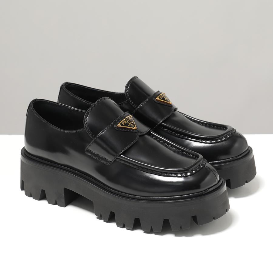 PRADA（プラダ） ローファー 1D185O 055 レディース ブラッシュド