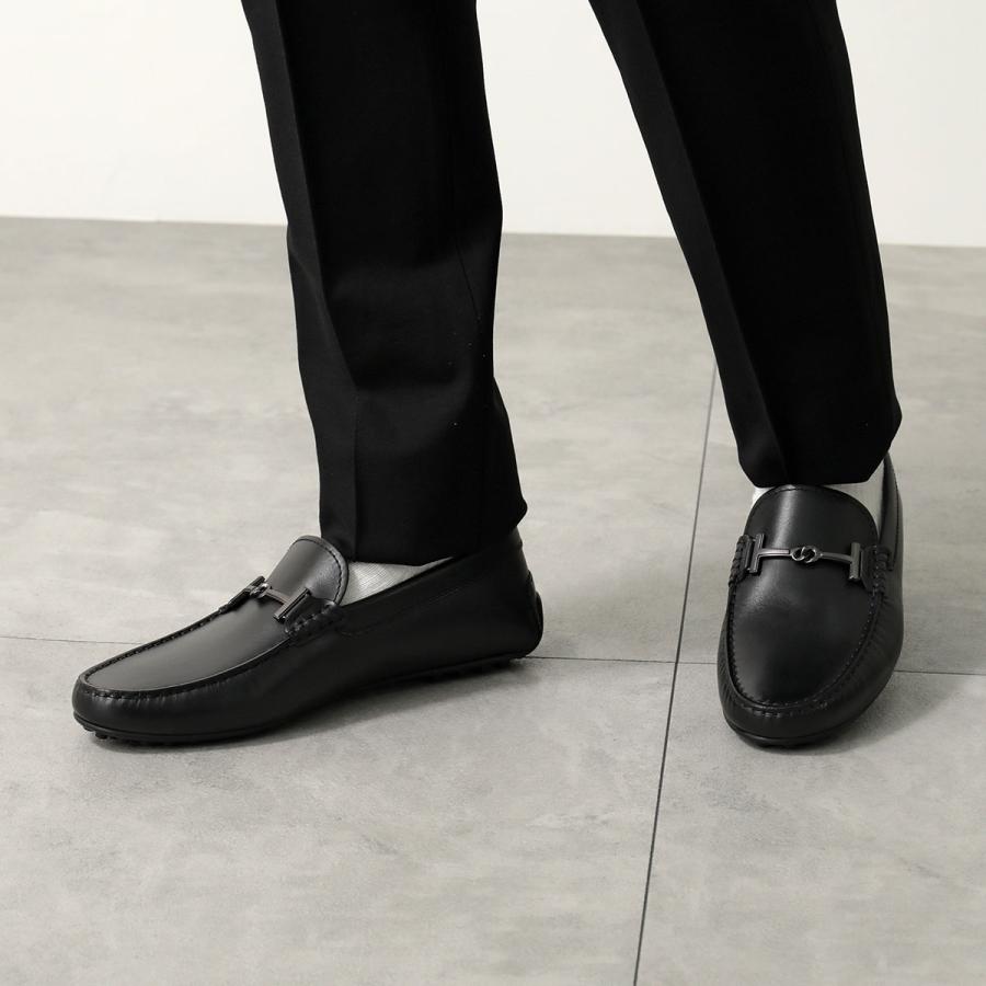 TOD’S トッズ シティ　ゴンミーニ XXM42C00050WNCB999 ローファー レザー ブラック メンズ 25 ドライビングシューズ【古着】【中古】 TOD'S（トッズ） TODS ローファー CITY GOMMINO シティ ゴンミーニ