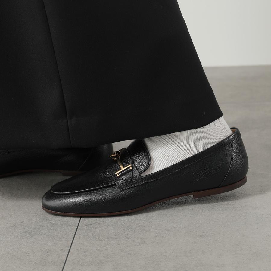 美品 トッズ 37 ヒール ローファー パンプス ダブルT レザー ブラック TOD'S（トッズ） TODS ローファー XXW79A0HM60MBW レディース レザー