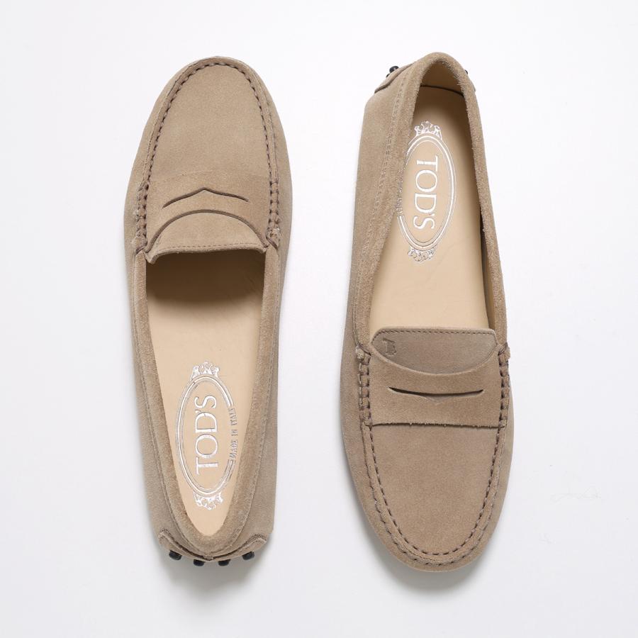 【未使用】TOD'S ゴンミーニ　グレー スエード モカシン 女性 グレー ゴンミーノ スエード モカシン XXW22L00010RE036MB413 | Tods