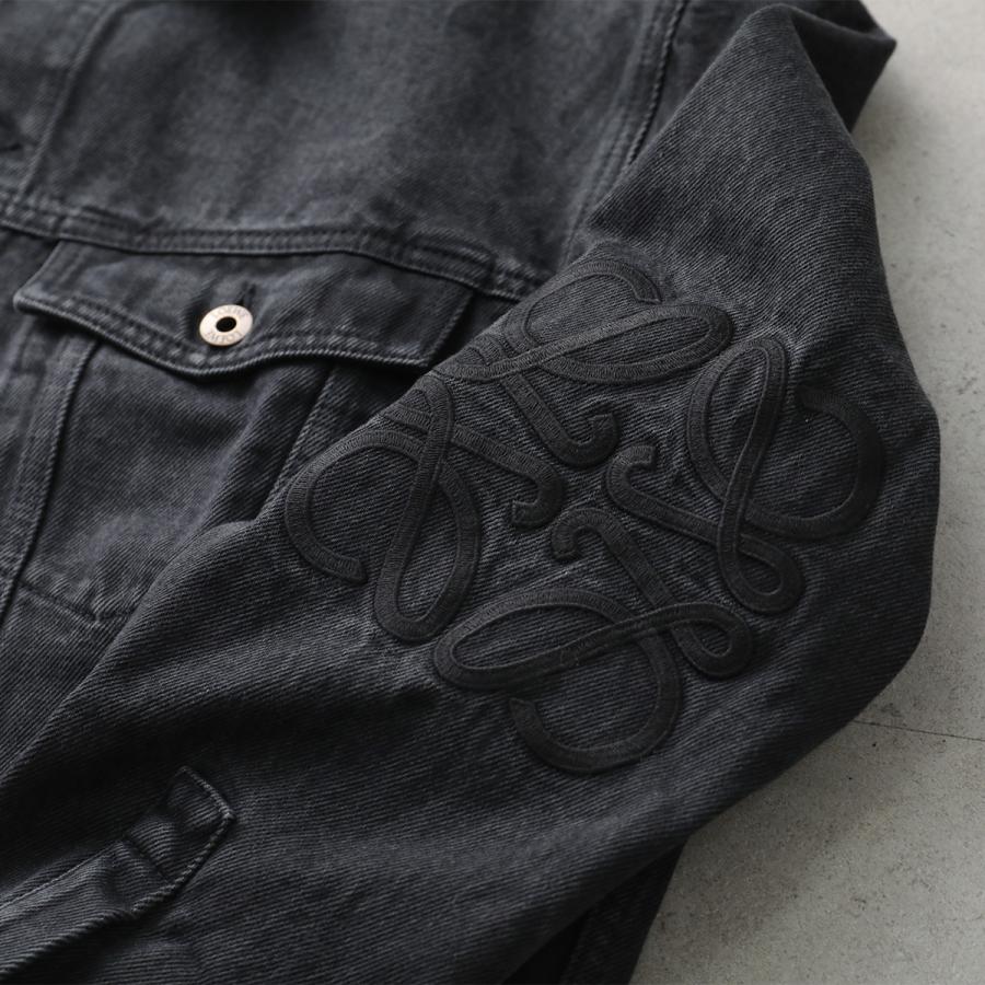 ロエベ　ブラックデニムジャケット アナグラム ジャケット（デニム） ブラック - LOEWE