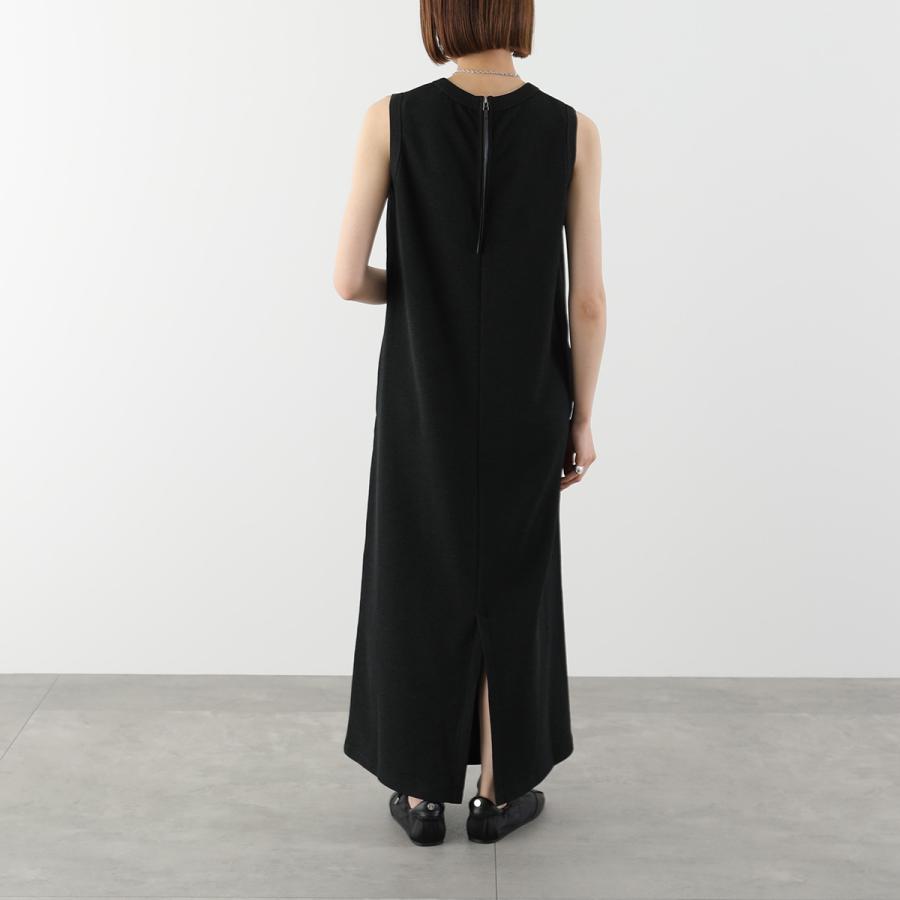 Munich ミューニック ワンピース MN251U06 レディース ノースリーブ ジャージー クルーネック Iライン ロング マキシ丈 blkの画像