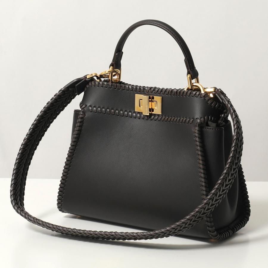 極美品 FENDI フェンディ ピーカブー レザー ブラック ハンドバッグ 楽天市場】【超美品】 フェンディ ピーカブー アイコニック ミディアム