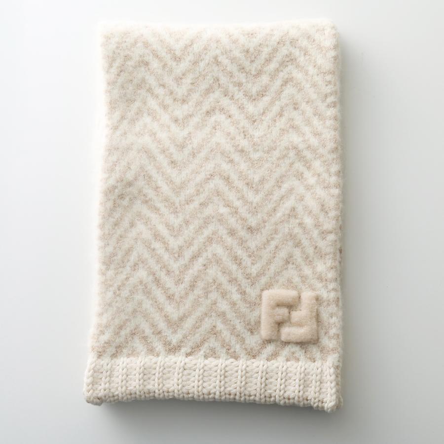 FENDI（フェンディ） マフラー FXT458 AYKM レディース リブ アルパカ